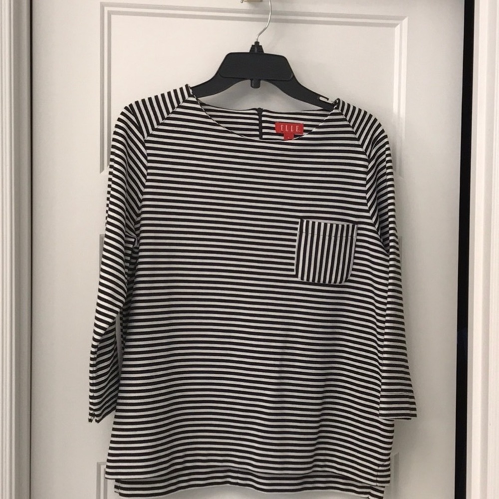 Elle 3/4 sleeve striped top
